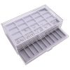 Ikee Design Acrylic 3 Drawers Jewelry Organizer Display Chest