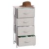 mDesign Vertical Dresser Storage Tower - Sturdy Steel Frame
