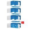 Modular Wardrobe: White 8-Cube Closet Organizer for Bedroom, Living Room, and Dorm Spaces
