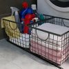 SLPR Wire Storage Shelf Basket (Set of 2, Industrial Grey)