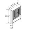 Wholesale Plumbing Supply Espresso, Double Door Wall Cabinet Wall