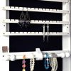 Beauty Lockup Hanging Jewelry Box with Mirror | Premium Storage and Display Case with Lock for a Well-Organized and Stylish Collection