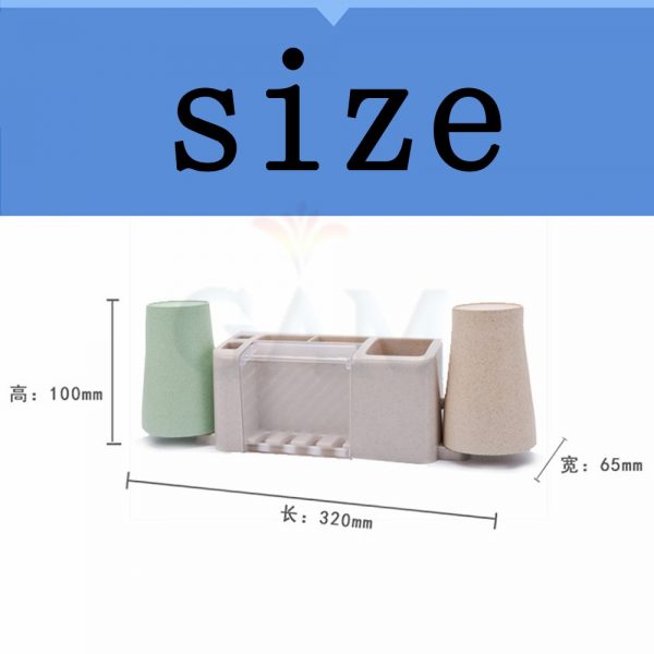 Bathroom product Dust-proof Wheat Straw Toothbrush Holder