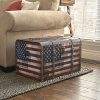 Household Essentials Jumbo Decorative Home Storage Trunk