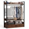 Tribesigns Free-Standing Closet Organizer,Heavy Duty Clothes Rack