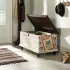 Sauder Eden Rue Rolling Chest, White Plank finish