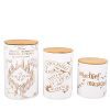 Harry Potter Marauder's Map Porcelain 3 Piece Canister Set