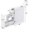 JAXPETY Wood Bathroom Storage Floor Cabinet Toilet Organizer