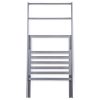 MyGift Freestanding 43-Inch Bamboo Folding Towel Stand