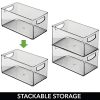 mDesign Deep Plastic Storage Bin with Handles for Organizing Hand Soaps