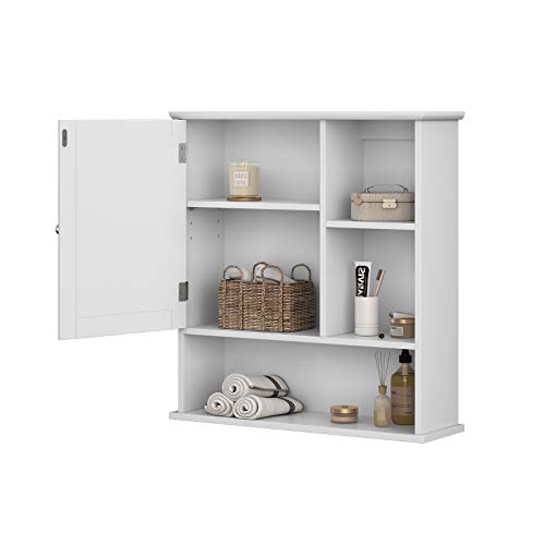 VASAGLE Mirror Cabinet, Medicine Cabinet with Adjustable Shelf