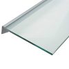 Wallscapes Glacier 8" x 24"  3/8", Clear Glass Shelf Kit