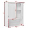TANGKULA Wall Mount Bathroom Cabinet Wooden Medicine Cabinet Storage