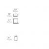 simplehuman 10 Liter / 2.6 Gallon Butterfly Lid Bathroom Step Trash Can