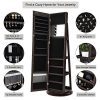 SONGMICS 360° Rotatable Jewelry Organizer Cabinet Armoire