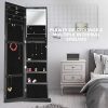 79 LED Jewelry Armoires,Jewelry Storage Cabinets,Standing Wall Jewelry Organizer