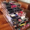 Cq acrylic Large 5 Drawers and 11 Grids Acrylic Makeup Organizer