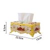 Lyqqqq Tissue Box European Tissue Box Zinc Alloy Retro Bookbox