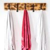 Vintage Rustic Coat Rack -Authentic Pine Wood Hanger Rack For Towels