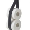Tiger Toilet Roll Holder, Stainless Steel, Black