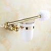 OWOFAN Toilet Brush and Holder Bathroom Storage Tissue Shelf Wall