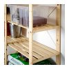 Ikea 3 sections/shelves, softwood