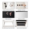 Bonnlo Cheval Jewelry Armoire Cabinet Stable Square Freestanding