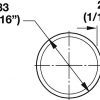 Hafele Closet Rod Round - with End Supports, Synergy Collection