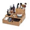 MobileVision Bamboo Makeup Drawer Organizer