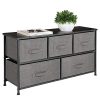 mDesign Extra Wide Dresser Storage Tower - Sturdy Steel Frame