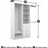 ClosetMaid SpaceCreations 64" - 99" Wood Closet Organizer Kit