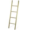 Decorative 5-Foot Natural Beige Bamboo Wall-Leaning Towel