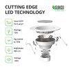 Sunco Lighting 12 Pack 5/6 Inch LED Recessed Downlight, Smooth Trim