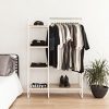 IRIS Metal Garment Rack with Wood Shelves