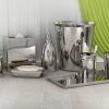 nu steel TG-8PC/SET Gloss Collection Bathroom Accessories