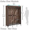 Korie Clothes Closet Portable Wardrobe Closet Organizer Storage