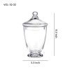 Whole Housewares Clear Glass Apothecary Jars-Cotton