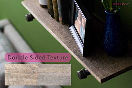 Rustic Industrial Pipe Brackets Floating Shelf by Pipe Decor