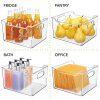 mDesign Deep Plastic Bathroom Vanity Storage Bin with Handles