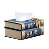 Book Love Key Tissue Box - American Vintage Design for Unique Tissue Storage