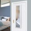 Giantex Wall Door Mounted Mirrored Jewelry Cabinet Jewelry Armoire Storage