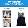 Organizer 4-Tier Pants Hanger - Set of 2 | Space-Saving Trouser Hanger with Non-Slip Clips | Closet Storage Solution