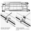 Heavy Duty Commercial Clothing Garment Rack - Expandable and Collapsible Wardrobe with Wheels, 287 lbs. Load Capacity