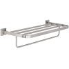 Modern Flat Brushed Nickel Towel Rack | Clean Lines & Premium Quality