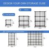 KOUSI Wire Storage Cubes Modular Metal Cubbies Organizer