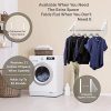 Home Retractable Closet Rod and Clothes Rack - Wall-Mounted Folding Clothes Hanger Drying Rack for Laundry Room Closet Storage Organization, Aluminum, Easy Installation