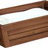 AquaTeak The Original Moa Teak Bathroom Guest Towel & Amenities Tray