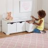 KidKraft Nantucket Storage Bench - White