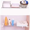 BAOYOUNI Expandable Closet Tension Shelf Rod Organizer Adjustable Storage
