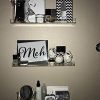 4Pcs Clear Heavy Duty Floating Shelves - (4 Pack) 15 Inches